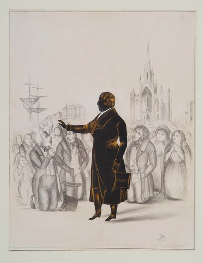 Silhouette of Father Mathew by Stephen ODriscoll